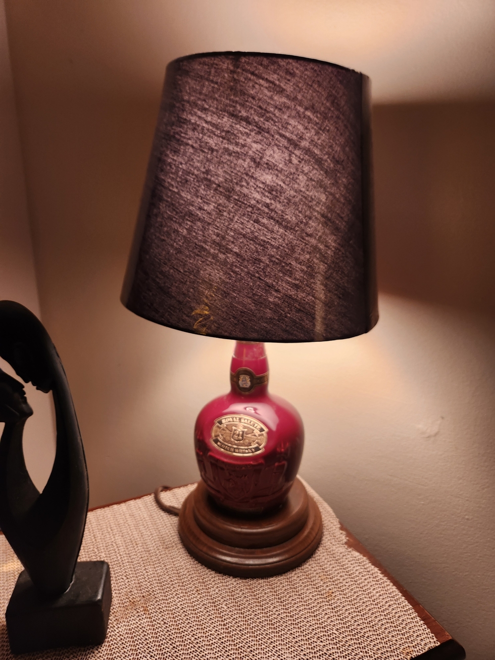 Chivas Royal Salute 21 Year Old Whiskey Bottle Ceramic Lamp